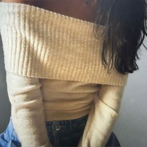 Off the shoulder sweater